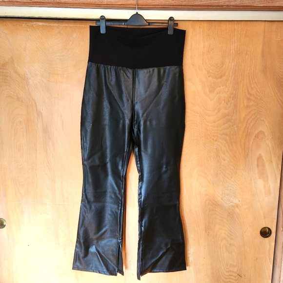 HATCH Collective Maternity Vegan Stretch Leather Flare - Picture 9 of 9